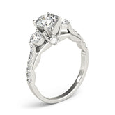 Engagement Rings 3 Stone Round - TN50574-E